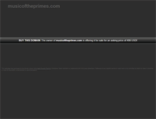 Tablet Screenshot of musicoftheprimes.com